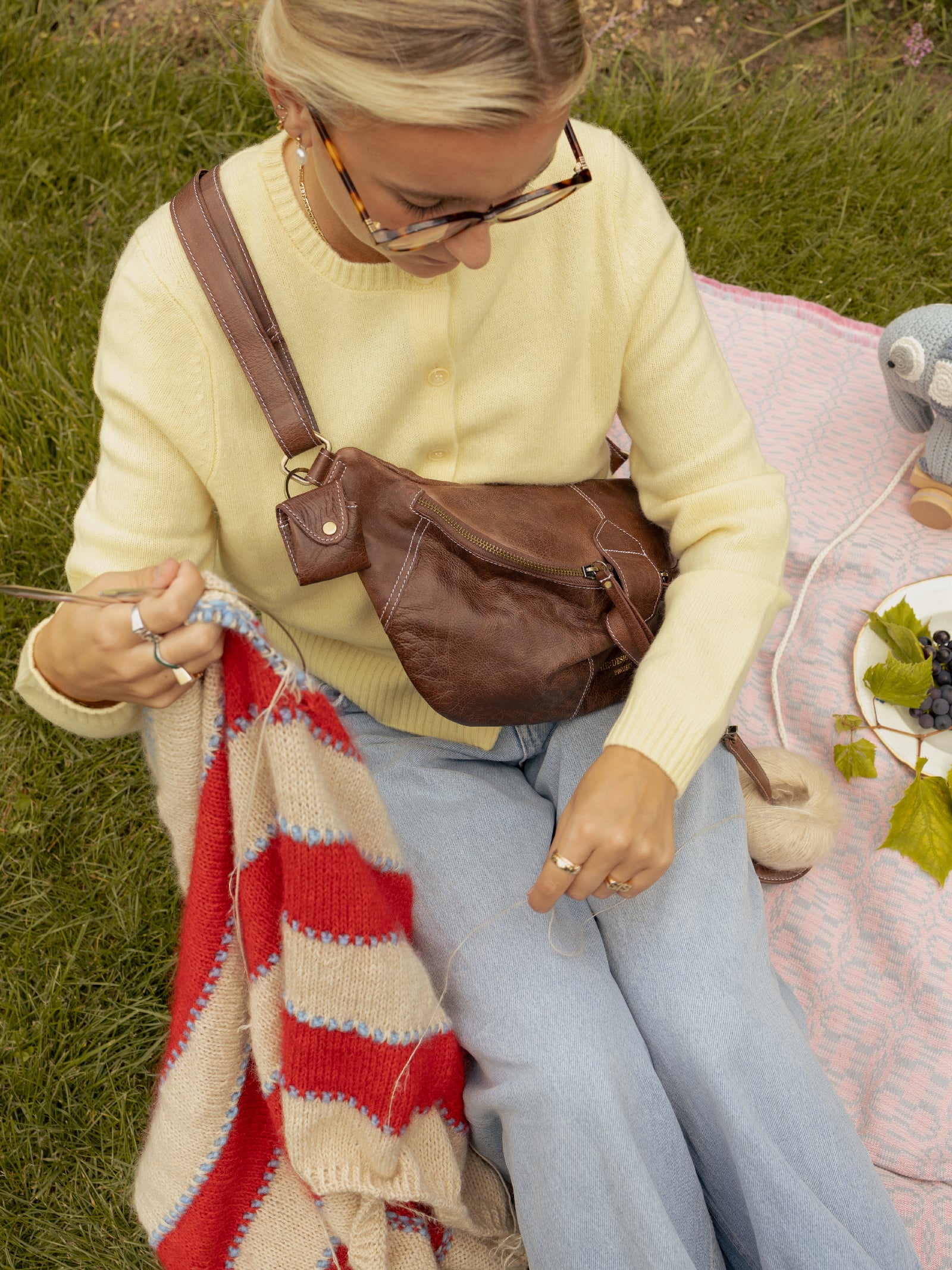 【数量限定】 HANDMADE REMAKE BUM BAG 数量限定】HANDMADE REMAKE BUM BAG Bag Bum | Yellow RE:DESIGNED HSN