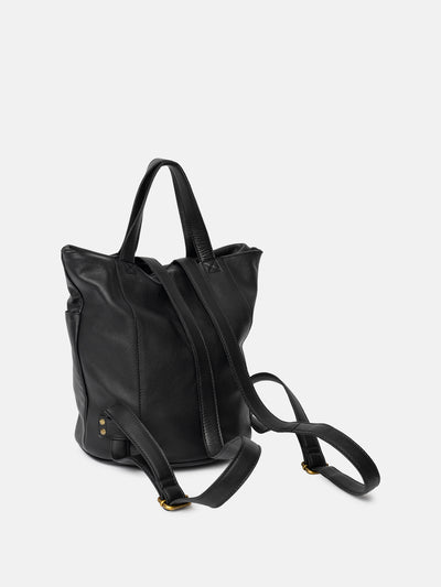 common projects black leather backpack Project 24